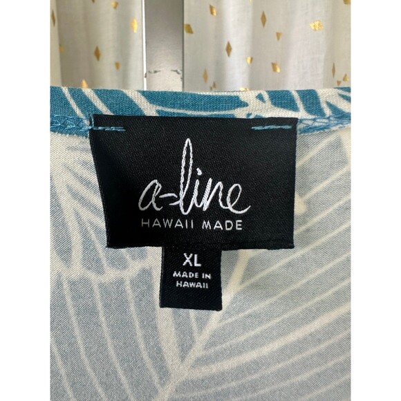 A-Line Hawaiian Aloha Tropical Leaves Floral Dolman Sleeve Open Cardigan XL - Picture 5 of 6